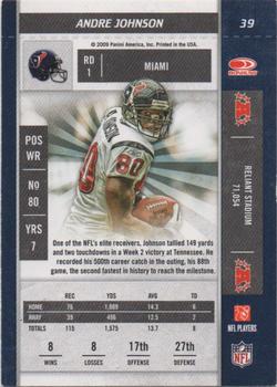 2009 Playoff Contenders #39 Andre Johnson Back