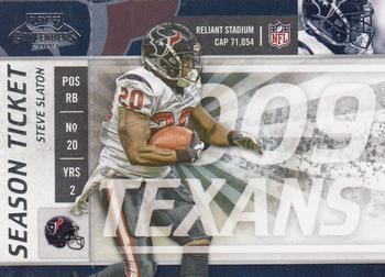 2009 Playoff Contenders #41 Steve Slaton Front