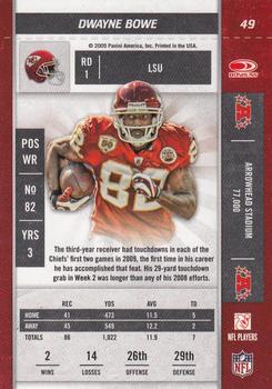 2009 Playoff Contenders #49 Dwayne Bowe Back