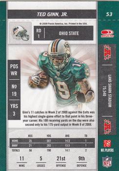 2009 Playoff Contenders #53 Ted Ginn Jr. Back