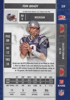 2009 Playoff Contenders #59 Tom Brady Back