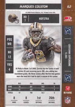 2009 Playoff Contenders #62 Marques Colston Back