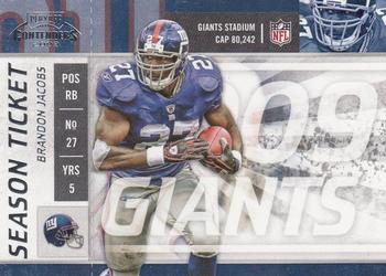 2009 Playoff Contenders #64 Brandon Jacobs Front