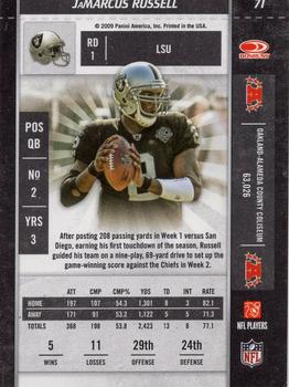 2009 Playoff Contenders #71 JaMarcus Russell Back