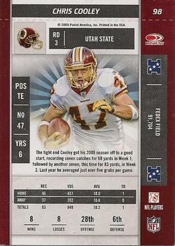 2009 Playoff Contenders #98 Chris Cooley Back