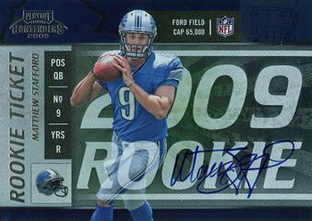 2009 Playoff Contenders #101 Matthew Stafford Front
