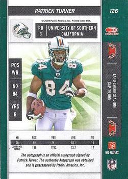 2009 Playoff Contenders #126 Patrick Turner Back
