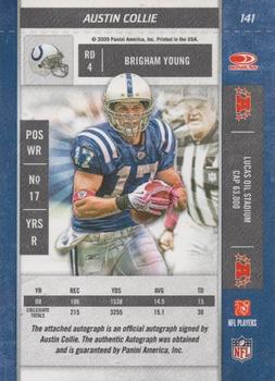 2009 Playoff Contenders #141 Austin Collie Back