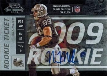 2009 Playoff Contenders #191 Nick Miller Front