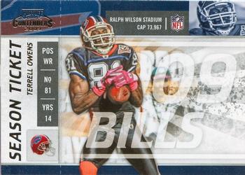 2009 Playoff Contenders #13 Terrell Owens Front
