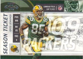 2009 Playoff Contenders #37 Greg Jennings Front