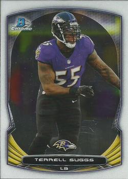 2014 Bowman Chrome #17 Terrell Suggs Front