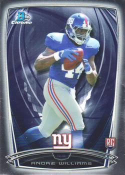 2014 Bowman Chrome #185 Andre Williams Front