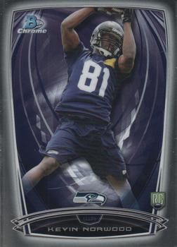 2014 Bowman Chrome #206 Kevin Norwood Front