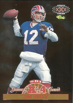 1996 Classic NFL Experience - Super Bowl Game #A4 Jim Kelly Front