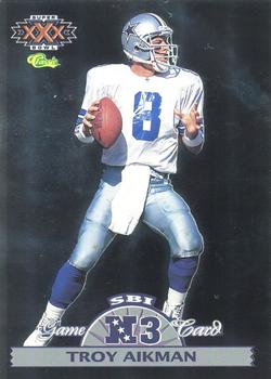 1996 Classic NFL Experience - Super Bowl Game #N3 Troy Aikman Front