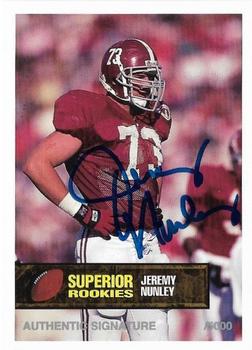 1994 Superior Rookies - Autographs #21 Jeremy Nunley Front