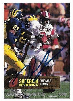 1994 Superior Rookies - Autographs #30 Thomas Lewis Front
