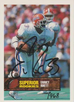 1994 Superior Rookies - Autographs #33 Errict Rhett Front