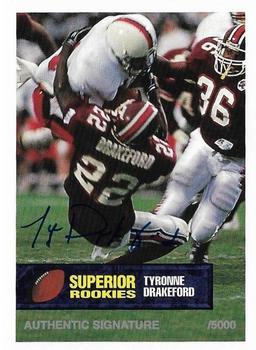 1994 Superior Rookies - Autographs #36 Tyronne Drakeford Front