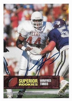 1994 Superior Rookies - Autographs #53 Winfred Tubbs Front