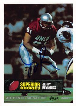1994 Superior Rookies - Autographs #71 Jerry Reynolds Front