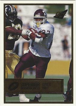 1994 Superior Rookies - Gold #40 Greg Hill Front