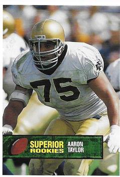 1994 Superior Rookies - Samples #16 Aaron Taylor Front
