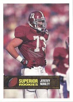 1994 Superior Rookies - Samples #21 Jeremy Nunley Front