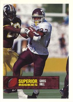 1994 Superior Rookies - Samples #40 Greg Hill Front