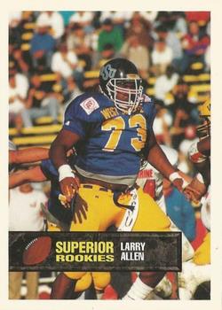 1994 Superior Rookies - Samples #69 Larry Allen Front