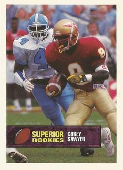 1994 Superior Rookies - Samples #75 Corey Sawyer Front