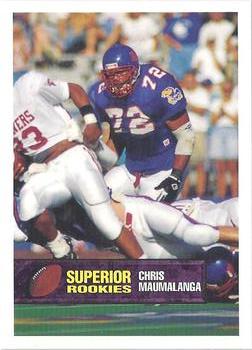 1994 Superior Rookies - Samples #78 Chris Maumalanga Front
