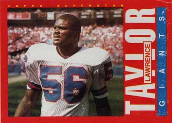 1985 Topps - Wax Box Bottom Singles #P Lawrence Taylor Front
