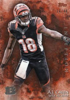 2014 Topps Inception - Orange #1 A.J. Green Front