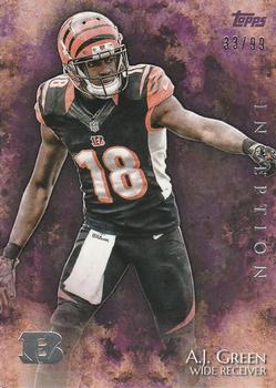 2014 Topps Inception - Purple #1 A.J. Green Front