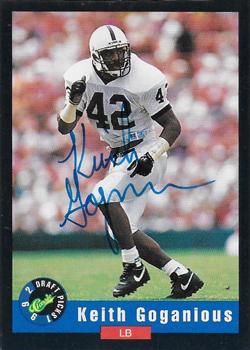1992 Classic Draft Picks - Autographs #NNO Keith Goganious Front