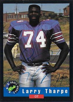 1992 Classic Draft Picks - Autographs #NNO Larry Tharpe Front