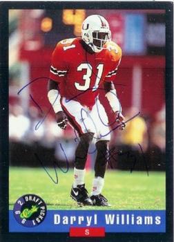 1992 Classic Draft Picks - Autographs #NNO Darryl Williams Front