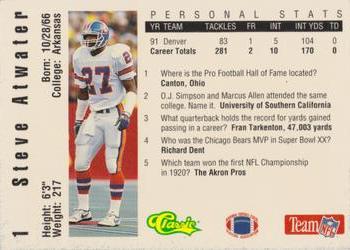 1992 Classic NFL Game #1 Steve Atwater Back