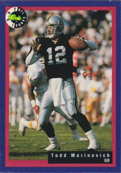 1992 Classic NFL Game #10 Todd Marinovich Front