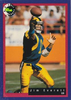 1992 Classic NFL Game #18 Jim Everett Front