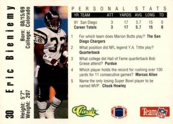 1992 Classic NFL Game #30 Eric Bieniemy Back