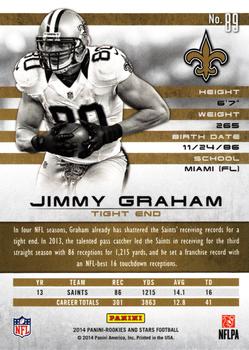 2014 Panini Rookies & Stars - Longevity #89 Jimmy Graham Back