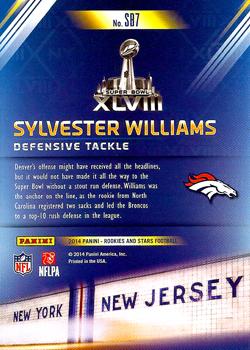 2014 Panini Rookies & Stars - Super Bowl #SB7 Sylvester Williams Back