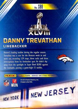 2014 Panini Rookies & Stars - Super Bowl #SB8 Danny Trevathan Back
