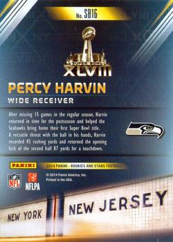 2014 Panini Rookies & Stars - Super Bowl #SB16 Percy Harvin Back