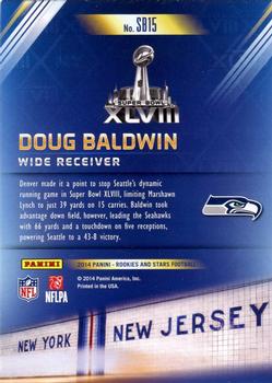 2014 Panini Rookies & Stars - Super Bowl #SB15 Doug Baldwin Back
