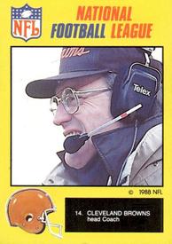 1988 Monty Gum NFL - Stickers #14 Cleveland Browns Front