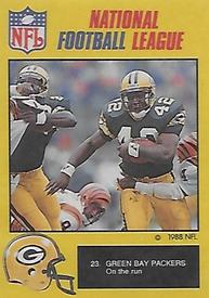 1988 Monty Gum NFL - Stickers #23 Green Bay Packers Front